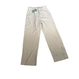 H&M Beige Wide-Leg Pants, Size 10, New With Tags